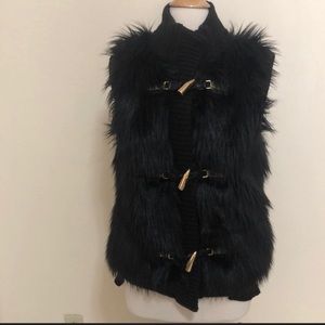 Michael Kors Black Fur Vest